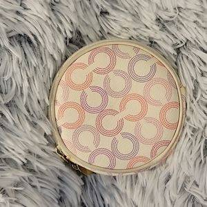 Coach Waverly Optic Round Coin Purse